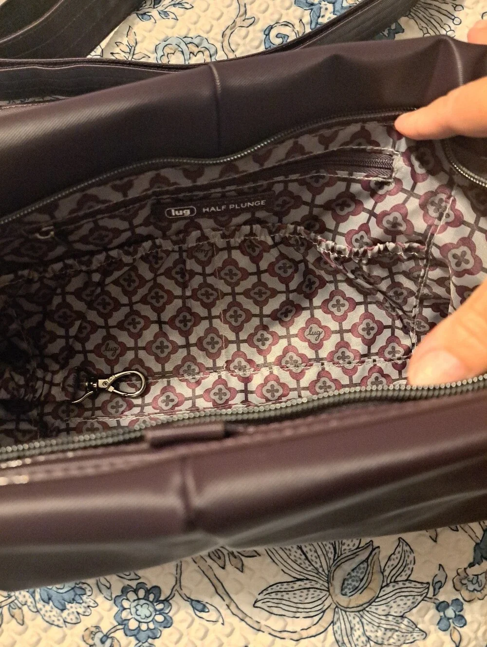 Lug Half Plunge In Plum Like New